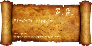 Pirót Hippia névjegykártya
